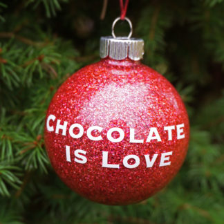 Chocolate is Love Ornament