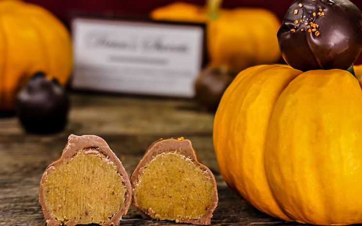 Pumpkin Chocolate Truffle by Dean's Sweets