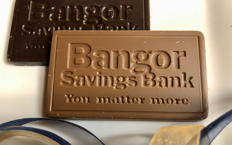 Bangor Savings Chocolate Business Cards