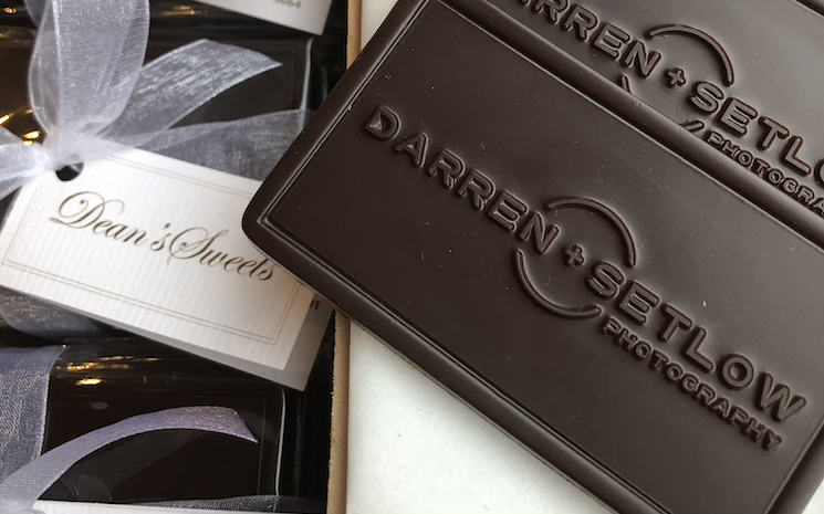 Photographer Darren Setlow's chocolate business cards