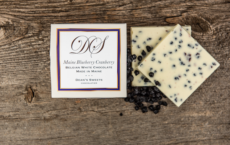 Dean's Sweets Maine Blueberry Cranberry White Chocolate Squares